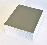 topseller100, Pack of 50 sheets 8x10 UNCUT matboard / mat boards (Gray)