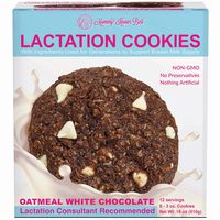 Lactation Cookies Breastfeeding Supplement - Oatmeal White Chocolate Chip - 6 XL Cookies 12 Servings - Support Mothers Breast Milk Supply Increase - with Brewers Yeast Powder 100% Fenugreek Free...