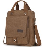 Scioltoo Laptop Computer BFunction Messenger Bag Convertible Student Bag Brown A-Brownackpack For Women 13'' Daily Backpack Female Travel Multi-