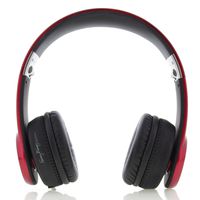 Fanny Wang Red Metallic On-Ear Headphones with In-line Remote, Ruby Red Metallic (FW-1004-REDMTL)