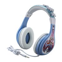 Frozen 2 Kids Headphones, Adjustable Headband, Stereo Sound, 3.5Mm Jack, Wired Headphones for Kids, Tangle-Free, Volume Control, Foldable, Childrens Headphones Over Ear for School Home, Travel