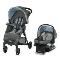 Graco FastAction SE Travel System | Includes FastAction SE Stroller and SnugRide 30 LX Infant Car Seat, Carbie