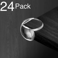 Corner Guards (24 Pack) Ultra Clear Table Corner Protector - Long Lasting Pre-Applied Adhesive - Furniture & Edge Bumpers, Child Safety - Jool Baby