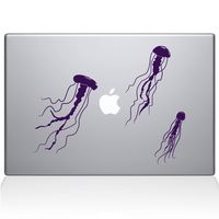 The Decal Guru Jellyfish MacBook Decal Vinyl Sticker - 12" MacBook - Lavender (1108-MAC-12M-LAV)
