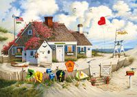 Buffalo Games - Charles Wysocki - Root Beer Break at the Butterfields - 300 Large Piece Jigsaw Puzzle