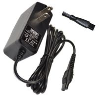 HQRP AC Adapter/Power Cord for Philips Norelco HQ7150, HQ7160, HQ7180, HQ7290, HQ8160, HQ7866, HQ8260, HQ8260CC, HQ8831, HQ8846, HQ8865, PT710, PT715, PT720, PT725 Razor/Shaver + Cleaning Brush