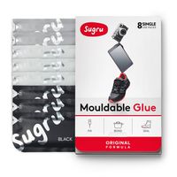 Sugru Moldable Glue - Original Formula - All-Purpose Adhesive, Advanced Silicone Technology - Holds up to 2 kg - Black, White & Grey 8-Pack