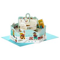 Hallmark Paper Wonder Pop Up Baby Shower Card for Baby Boy (Nursery)
