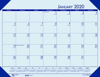 House of Doolittle 2020 Monthly Desk Pad Calendar, EcoTones, Blue Paper, 22 x 17 Inches, January - December (HOD12440-20)