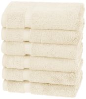 Pinzon Organic Cotton Hand Towels, Set of 6, Ivory