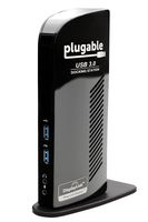 Plugable USB 3.0 Universal Laptop Docking Station for Windows (Dual Video HDMI & DVI/VGA, Gigabit Ethernet, Audio, 6 USB Ports) (Renewed)