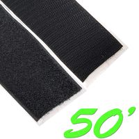 Electriduct 2" Adhesive Backed Hook & Loop Sticky Back Tape Fabric Fastener - 50 Feet