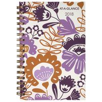 AT-A-GLANCE Weekly / Monthly Planner, January 2018 - December 2018, 3-7/8" x 6-1/8", Ingrid (1042-300)