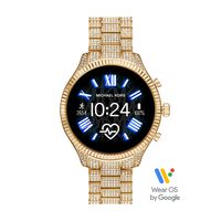 Michael Kors Access Women's Lexington 2 Touchscreen  Stainless Steel  Smartwatch, Gold Tone All Over Pave-MKT5082