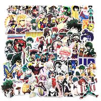 My Hero Academia Anime Cartoon Laptop Stickers Waterproof Decal Bumper No-Duplicate for Skateboard Pad MacBook Car Snowboard Bicycle Luggage (70Pcs)
