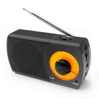 Portable AM/FM Radio, Pocket with Headphone Jack, Best Reception, Battery Operated Personal Transistor by 2 AA Battery for Jogging,Walking and Travelling