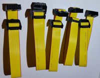 Pc Accessories - Connectors Pro Length 20cm to 80cm 2-Pack and 5-Pack 10-Pin 1.27mm 0.5" Pitch Yellow Flat Ribbon Cable F/F IDC 2x5 10P, with 2.54mm FC 10 Pins Female to Female (10P-20cm-5PK)