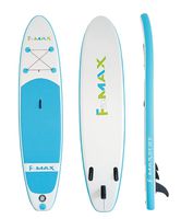 Fitmax Cloudsurfer 10'6" Inflatable Stand Up Paddle Board, Extra Wide Deck with Triple Bottom fins for Superior Stability! Includes Backpack for Easy Carrying and Storage.
