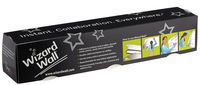 Wizard Wall | White 13" x 25' Roll, Static Cling, Dry Erase Whiteboard Sheets With Tear-Free Slide Cutter