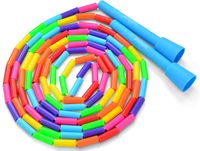 Beaded Jump Rope - Segmented Skipping Rope for Kids - Durable Outdoor Beads