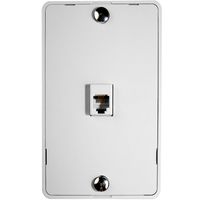Mediabridge Wall Mount with Telephone Jack (1-Port) (White)