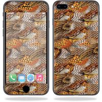 MightySkins Skin Compatible with Apple iPhone 8 Plus - Pheasant Feathers | Protective, Durable, and Unique Vinyl Decal wrap Cover | Easy to Apply, Remove, and Change Styles | Made in The USA