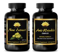 Rejuvenation - NONI Extract - Anti Wrinkle - Combo - Grape Seed face - 2 Bottles, (60+60 Capsules)
