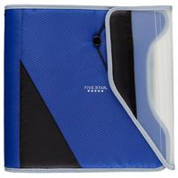 Five Star 1-1/2 Inch Zipper Binder, Easy Access, Durable, Cobalt Blue / Black (29278BC7)