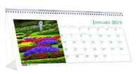 House of Doolittle 2019 Monthly Desktop Tent Calendar, Gardens, 8.5 x 4.5 Inches, January - December (HOD309-19)