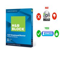 HR Block Premium 2019 Tax Software For self-employed/1099-MISC or rental property owners | 5 Fed E-File + State| [PC/MAC D0WNL0AD+CODE ONLY: Not CD]