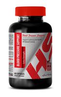 Blood Pressure reducing Supplements - Blood Pressure Support - Extra Strength - Garlic Cloves - 1 Bottle (60 Capsules)