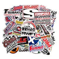 Racing Sticker Pack 100PCS (2 x 50PCS) for Motorcycle Skateboard Helmet Vinyl Laptop Bike Bicycle Cars Bumper with Waterproof PVC