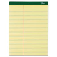 Double Docket Writing Tablet, 8-1/2" X 11-3/4", Perforated, Canary, Law Rule, 100 SH/PD, 6 PD/PK (63396)