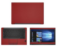 Decalrus - Protective Decal for Dell Latitude 7280 (12.5" Screen) Laptop RED Carbon Fiber Skin Skins Decal wrap CFdellLatitude7280Red
