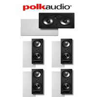 Polk Audio 265-LS + Polk Audio 255C-RT 5.0 Vanishing Series High Performance in-Wall Home Theater Speaker System