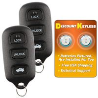 Discount Keyless Replacement Key Fob Car Remote For Toyota Avalon HYQ12BBX, HYQ12BAN (2 Pack)