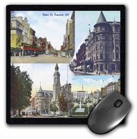 3dRose LLC 8 x 8 x 0.25 Inches Mouse Pad, Main St. Racine (mp_41230_1)
