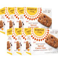 Simple Mills Soft-Baked Spiced Carrot Cake Almond Flour Bars, 6 Count