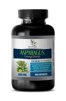 Diuretic Weight Loss - Asparagus Young Shoots Extract 600MG - Premium 4:1 Extract - Asparagus Pills - 1 Bottle 100 Capsules
