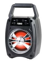 NAXA Electronics NAS-3095 Gray Portable Bluetooth Speaker with LED Lighting Effects, Gray