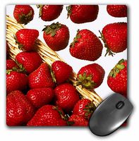 3dRose LLC 8 x 8 x 0.25 Inches Mouse Pad, Strawberries (mp_1211_1)