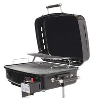 Flame King RV Or Trailer Mounted BBQ - Motorhome Gas Grill - 214 Sq Inch Cooking Surface - Adjustable Flame Controller