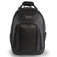 Perry Ellis Men's M327 Business Laptop Backpack with Tablet Compartment, Black, One Size