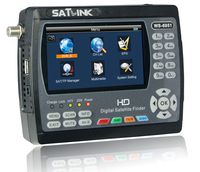 MeterTo Digital 4.3" LCD Satellite Finder Satellite Meter Detector WS-6951 DVB-S/S2 Compliant Terrestrial Signal Meter Receiver 950～2150MHz -65～-25dBm 22KHz QPSK,8PSK Video Audio Encoding USB