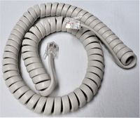 Off White 9' Ft Handset Cord for Mitel Phone Super Set 401 420 430 4000 4001 4015 4025 4125 4150 5000 5200 5300 Inter-Tel Encore ECX 1000 2000 3000 Series Curly Coil by DIY-BizPhones