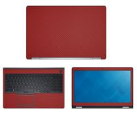 Decalrus - Protective Decal for Dell Latitude E5570 (15.6" Screen) Laptop RED Carbon Fiber Skin Skins Decal case Cover wrap CFlatitudeE5570Red
