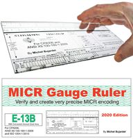 MICR Check Position Gauge High Precision Ruler