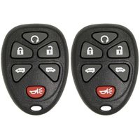 Keyless2Go Remote Keyless Entry Car Key Fob Replacement for GM Vehicles KOBGT04A 15114376-2 Pack