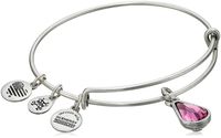 Alex and Ani October Birth Month Charm with Swarovski Crystal Rafaelian Silver Bangle Bracelet