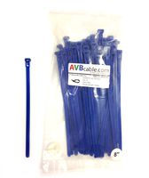 AVB Cable CT-08-60-BLR 8 60 lb. Releasable Cable Ties Blue 100-Pack, Multicolor
